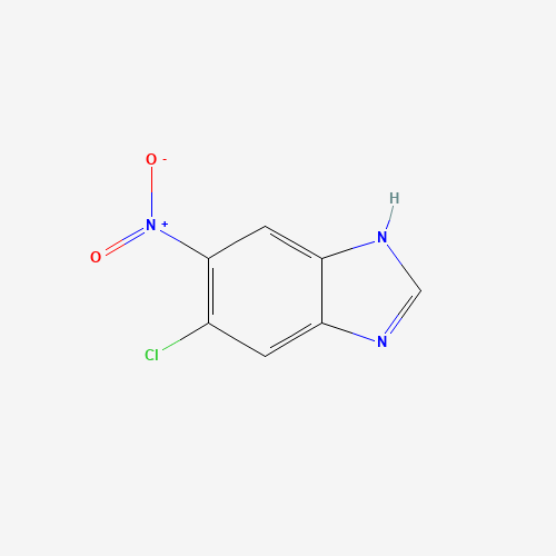 6-chloro-5-nitro-1H-benzimidazole (CAS: 916050-74-3) - Chemical Structure and Molecular Formula 