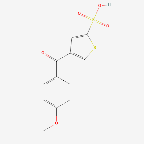 4-(4-methoxybenzoyl)thiophene-2-sulfonic acid (CAS: 118976-96-8) - Chemical Structure and Molecular Formula 
