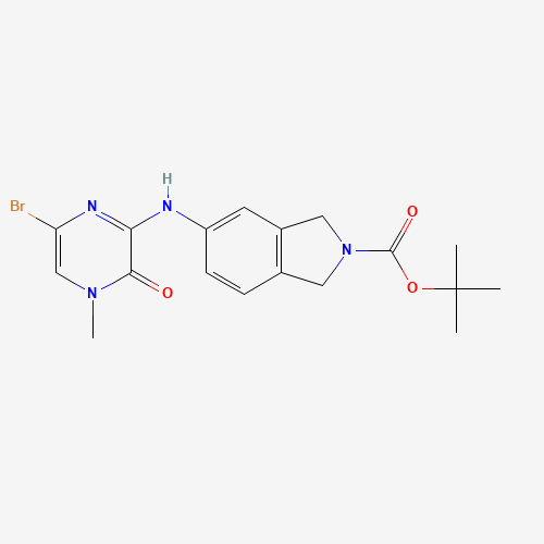 tert-butyl 5-[(6-bromo-4-methyl-3-oxopyrazin-2-yl)amino]-1,3-dihydroisoindole-2-carboxylate (CAS: 1346675-28-2) - Related Chemical Product