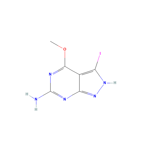 3-iodo-4-methoxy-2H-pyrazolo[3,4-d]pyrimidin-6-amine (CAS: 203180-01-2) - Related Chemical Product