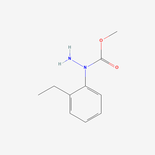 methyl N-amino-N-(2-ethylphenyl)carbamate (CAS: 935474-57-0) - Chemical Structure and Molecular Formula 