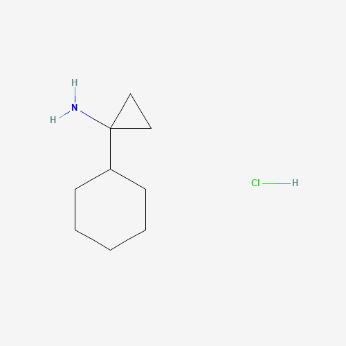 1-cyclohexylcyclopropan-1-amine;hydrochloride (CAS: 1211495-56-5) - Chemical Structure and Molecular Formula 