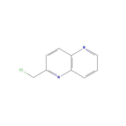 2-(chloromethyl)-1,5-naphthyridine (CAS: 1083181-29-6) - Chemical Structure and Molecular Formula 