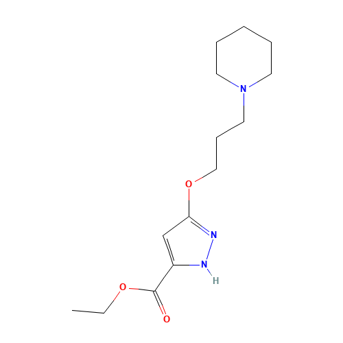 ethyl 3-(3-piperidin-1-ylpropoxy)-1H-pyrazole-5-carboxylate (CAS: 1192313-29-3) - Related Chemical Product