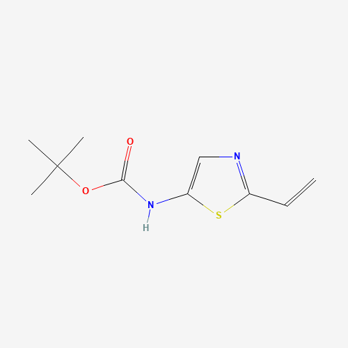 tert-butyl N-(2-ethenyl-1,3-thiazol-5-yl)carbamate (CAS: 1094070-78-6) - Chemical Structure and Molecular Formula 