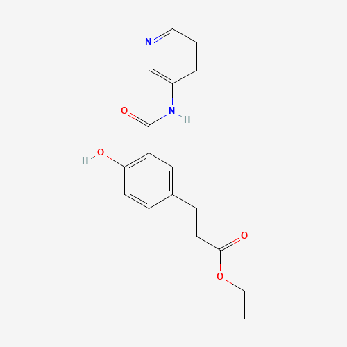 ethyl 3-[4-hydroxy-3-(pyridin-3-ylcarbamoyl)phenyl]propanoate (CAS: 1285517-19-2) - Related Chemical Product