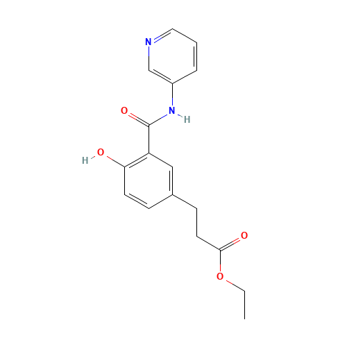ethyl 3-[4-hydroxy-3-(pyridin-3-ylcarbamoyl)phenyl]propanoate (CAS: 1285517-19-2) - Related Chemical Product