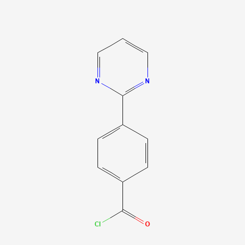 4-pyrimidin-2-ylbenzoyl chloride (CAS: 679806-84-9) - Chemical Structure and Molecular Formula 