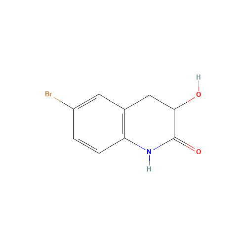 6-bromo-3-hydroxy-3,4-dihydro-1H-quinolin-2-one (CAS: 912954-29-1) - Chemical Structure and Molecular Formula 