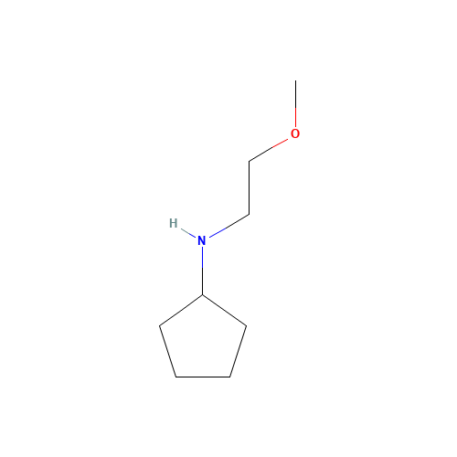 N-(2-methoxyethyl)cyclopentanamine (CAS: 694533-15-8) - Chemical Structure and Molecular Formula 