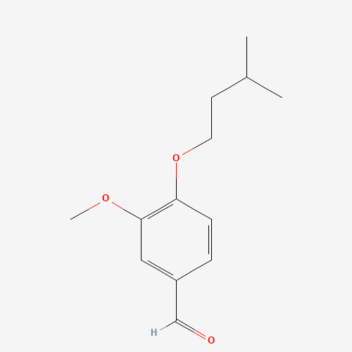 3-methoxy-4-(3-methylbutoxy)benzaldehyde (CAS: 114991-69-4) - Chemical Structure and Molecular Formula 
