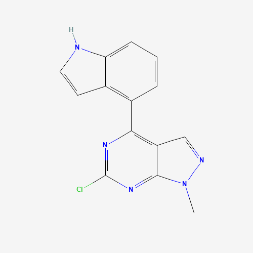 6-chloro-4-(1H-indol-4-yl)-1-methylpyrazolo[3,4-d]pyrimidine (CAS: 1292902-37-4) - Related Chemical Product