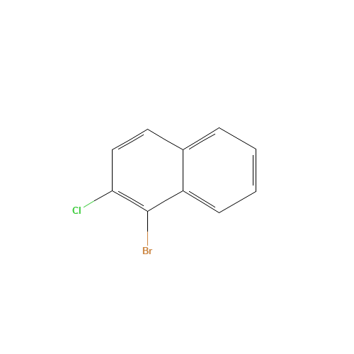 1-bromo-2-chloronaphthalene (CAS: 71436-66-3) - Chemical Structure and Molecular Formula 