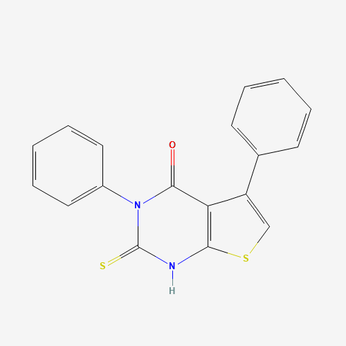 3,5-diphenyl-2-sulfanylidene-1H-thieno[2,3-d]pyrimidin-4-one (CAS: 142465-09-6) - Related Chemical Product