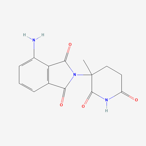 4-amino-2-(3-methyl-2,6-dioxopiperidin-3-yl)isoindole-1,3-dione (CAS: 202271-87-2) - Chemical Structure and Molecular Formula 