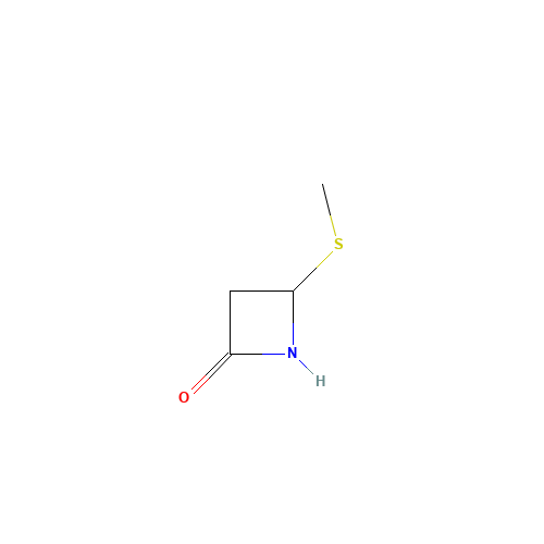 4-methylsulfanylazetidin-2-one (CAS: 68290-18-6) - Chemical Structure and Molecular Formula 
