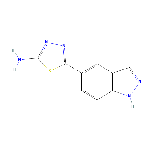 5-(1H-indazol-5-yl)-1,3,4-thiadiazol-2-amine (CAS: 885222-34-4) - Related Chemical Product