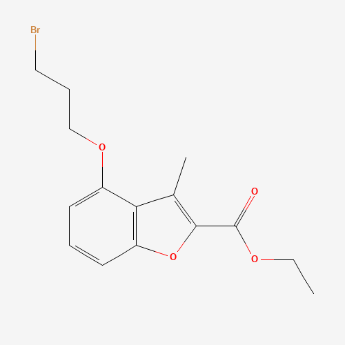 ethyl 4-(3-bromopropoxy)-3-methyl-1-benzofuran-2-carboxylate (CAS: 279230-75-0) - Related Chemical Product