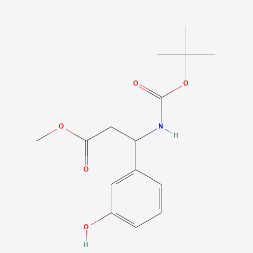 methyl 3-(3-hydroxyphenyl)-3-[(2-methylpropan-2-yl)oxycarbonylamino]propanoate (CAS: 1423134-61-5) - Related Chemical Product