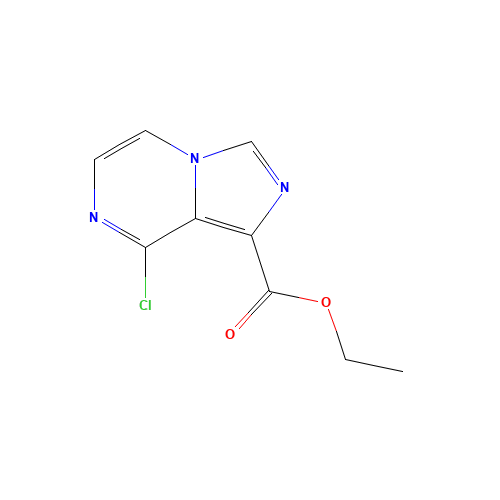 ethyl 8-chloroimidazo[1,5-a]pyrazine-1-carboxylate (CAS: 1160248-06-5) - Chemical Structure and Molecular Formula 