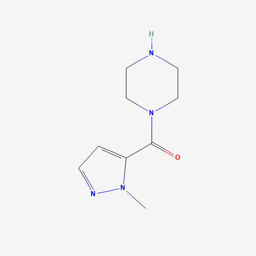 (2-methylpyrazol-3-yl)-piperazin-1-ylmethanone (CAS: 1006464-84-1) - Chemical Structure and Molecular Formula 