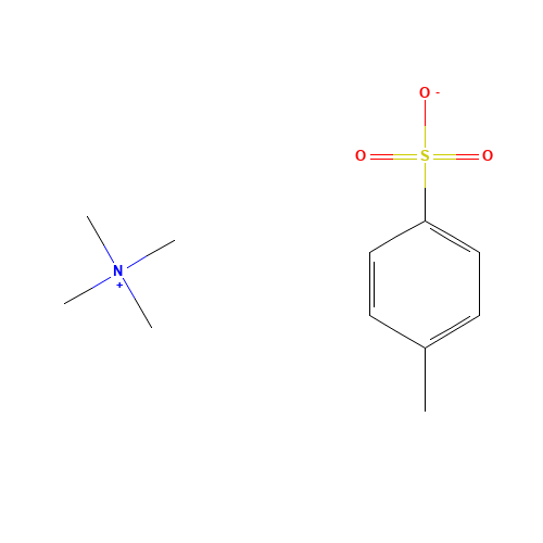 4-methylbenzenesulfonate;tetramethylazanium (CAS: 3983-91-3) - Chemical Structure and Molecular Formula 