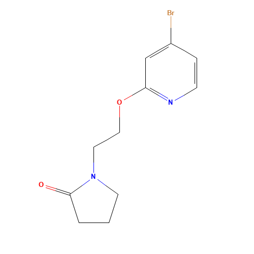 1-[2-(4-bromopyridin-2-yl)oxyethyl]pyrrolidin-2-one (CAS: 1610521-13-5) - Related Chemical Product