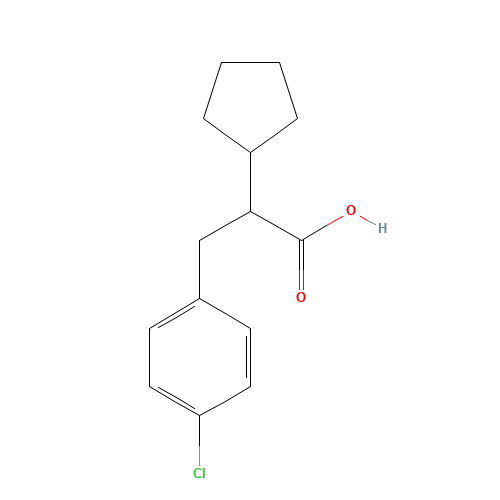 3-(4-chlorophenyl)-2-cyclopentylpropanoic acid (CAS: 605680-82-8) - Related Chemical Product