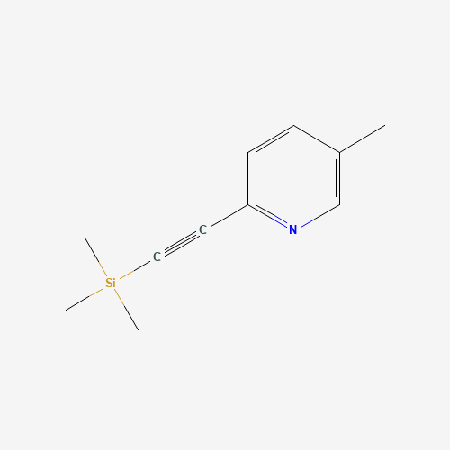 trimethyl-[2-(5-methylpyridin-2-yl)ethynyl]silane (CAS: 872428-46-1) - Chemical Structure and Molecular Formula 