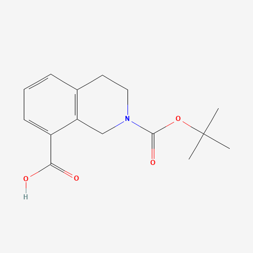 2-[(2-methylpropan-2-yl)oxycarbonyl]-3,4-dihydro-1H-isoquinoline-8-carboxylic acid (CAS: 878798-87-9) - Related Chemical Product