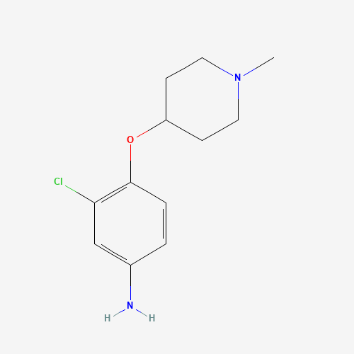 3-chloro-4-(1-methylpiperidin-4-yl)oxyaniline (CAS: 470476-91-6) - Related Chemical Product