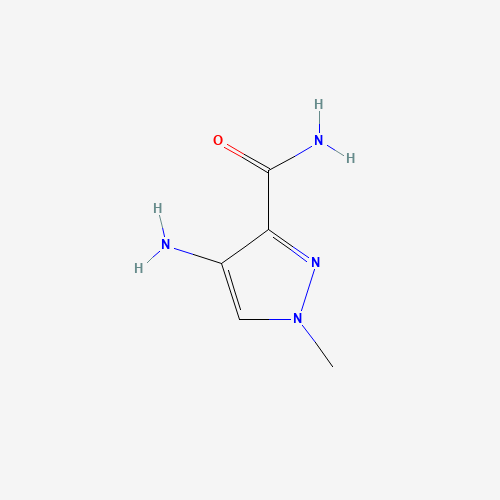 4-amino-1-methylpyrazole-3-carboxamide (CAS: 3920-40-9) - Chemical Structure and Molecular Formula 