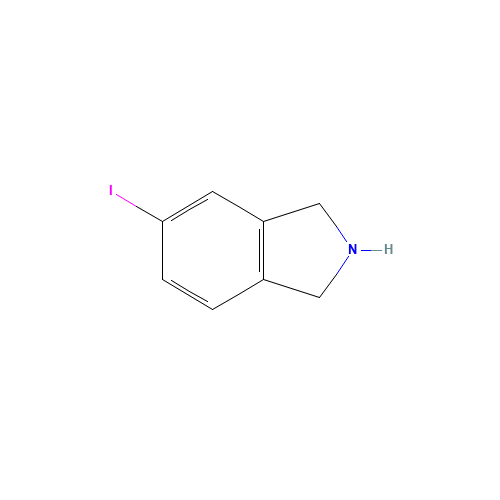 5-iodo-2,3-dihydro-1H-isoindole (CAS: 905274-25-1) - Chemical Structure and Molecular Formula 