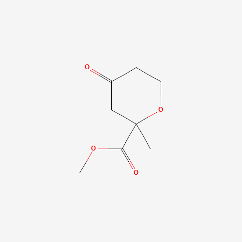 methyl 2-methyl-4-oxooxane-2-carboxylate (CAS: 1104606-17-8) - Chemical Structure and Molecular Formula 