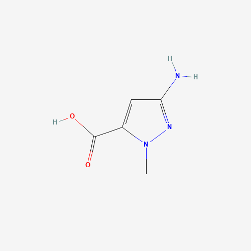 5-amino-2-methylpyrazole-3-carboxylic acid (CAS: 117860-54-5) - Chemical Structure and Molecular Formula 