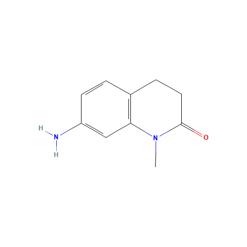 7-amino-1-methyl-3,4-dihydroquinolin-2-one (CAS: 813424-19-0) - Chemical Structure and Molecular Formula 