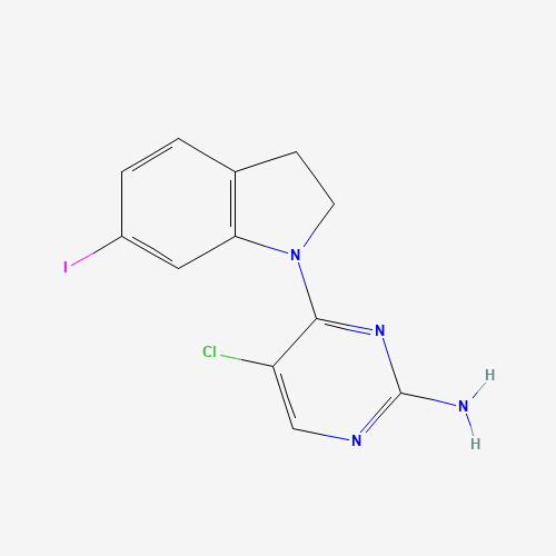5-chloro-4-(6-iodo-2,3-dihydroindol-1-yl)pyrimidin-2-amine (CAS: 1202764-88-2) - Related Chemical Product