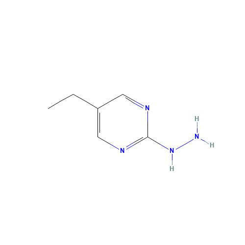 (5-ethylpyrimidin-2-yl)hydrazine (CAS: 634611-51-1) - Chemical Structure and Molecular Formula 