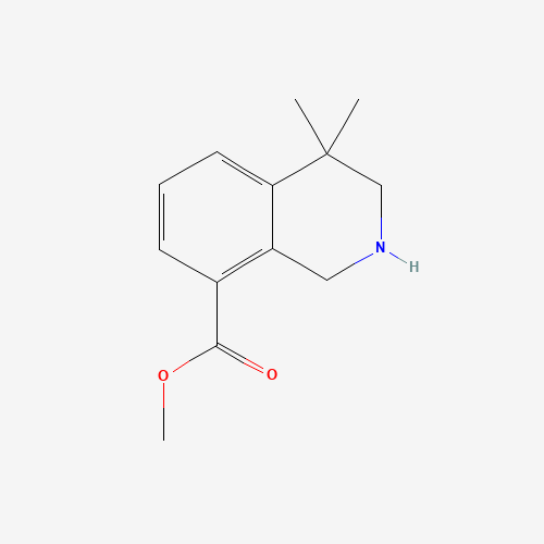 methyl 4,4-dimethyl-2,3-dihydro-1H-isoquinoline-8-carboxylate (CAS: 1203683-50-4) - Chemical Structure and Molecular Formula 