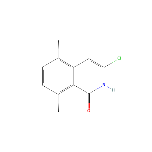 3-chloro-5,8-dimethyl-2H-isoquinolin-1-one (CAS: 24633-94-1) - Chemical Structure and Molecular Formula 