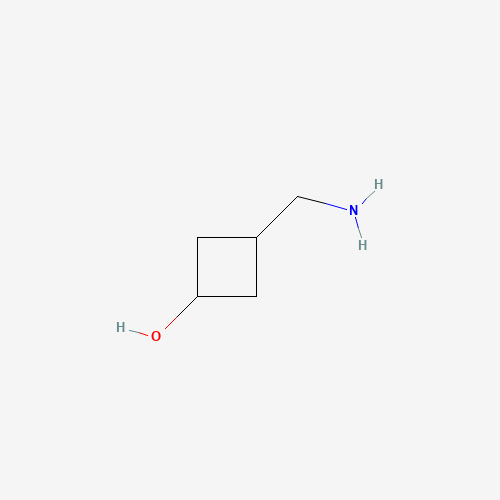 3-(aminomethyl)cyclobutan-1-ol (CAS: 167081-42-7) - Chemical Structure and Molecular Formula 