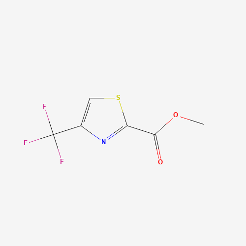 methyl 4-(trifluoromethyl)-1,3-thiazole-2-carboxylate (CAS: 79247-85-1) - Chemical Structure and Molecular Formula 