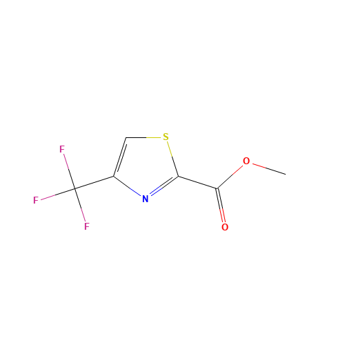 methyl 4-(trifluoromethyl)-1,3-thiazole-2-carboxylate (CAS: 79247-85-1) - Chemical Structure and Molecular Formula 