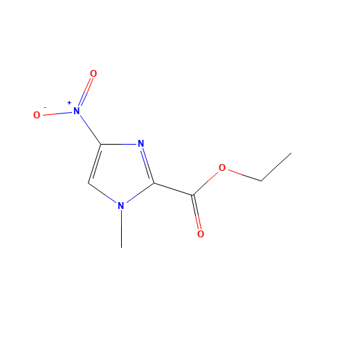 ethyl 1-methyl-4-nitroimidazole-2-carboxylate (CAS: 109012-23-9) - Chemical Structure and Molecular Formula 