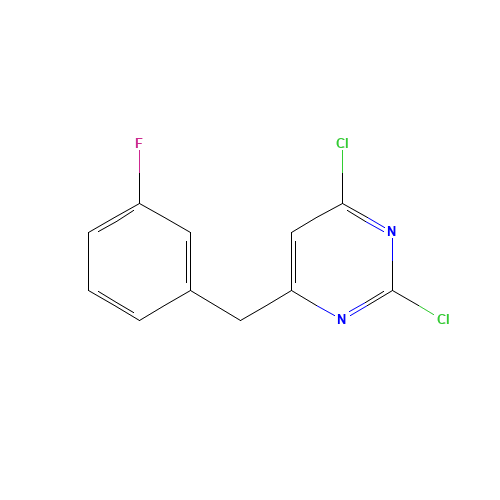 2,4-dichloro-6-[(3-fluorophenyl)methyl]pyrimidine (CAS: 927679-51-4) - Related Chemical Product