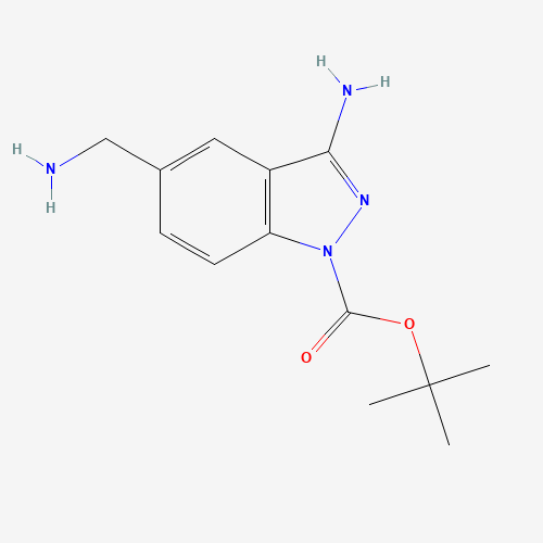 tert-butyl 3-amino-5-(aminomethyl)indazole-1-carboxylate (CAS: 871709-88-5) - Related Chemical Product