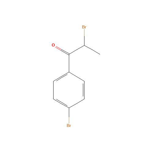 2-bromo-1-(4-bromophenyl)propan-1-one (CAS: 38786-67-3) - Chemical Structure and Molecular Formula 