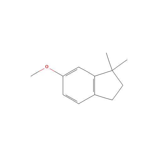 5-methoxy-3,3-dimethyl-1,2-dihydroindene (CAS: 5530-41-6) - Chemical Structure and Molecular Formula 