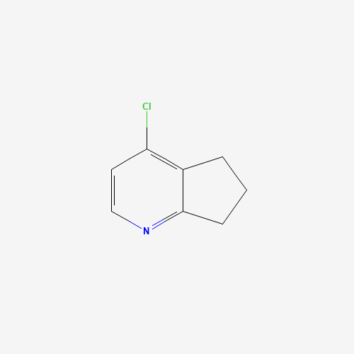 4-chloro-6,7-dihydro-5H-cyclopenta[b]pyridine (CAS: 54664-55-0) - Chemical Structure and Molecular Formula 