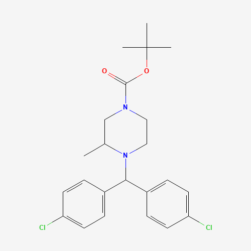 tert-butyl 4-[bis(4-chlorophenyl)methyl]-3-methylpiperazine-1-carboxylate (CAS: 1446818-48-9) - Related Chemical Product